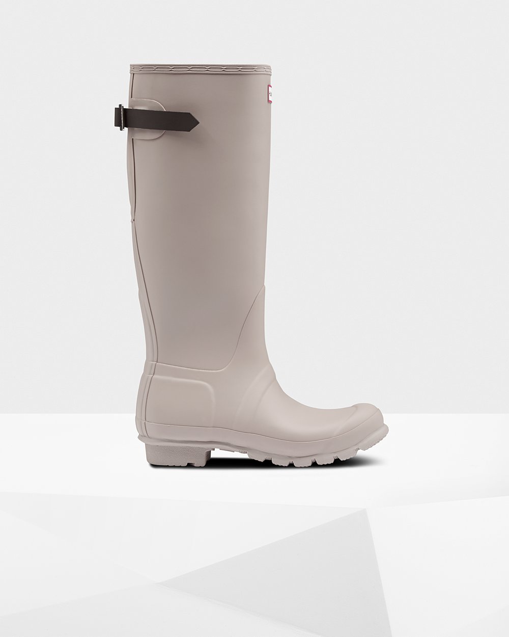 Botas de Lluvia Altas Hunter Mujer - Original Back Adjustable - Grises - DWREPUH-15